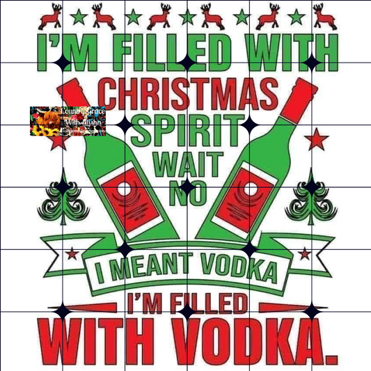 Christmas Spirit Ready to Press Sublimation Transfer