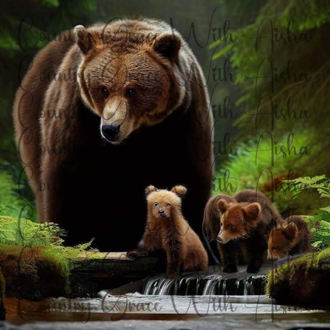 Bears 20oz Skinny Tumbler Sublimation Wrap