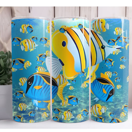 Fish Under The Sea 20oz Skinny Tumbler