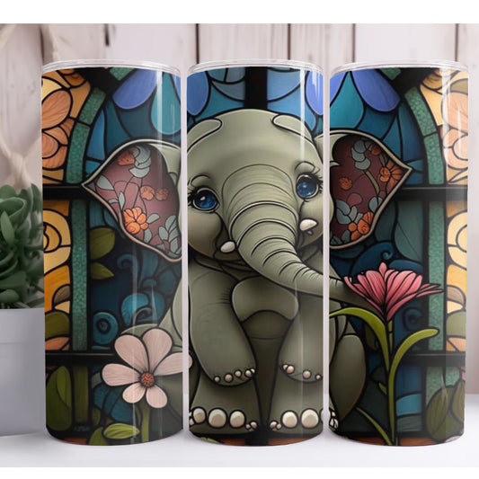 Baby Elephant 20oz Skinny Tumbler
