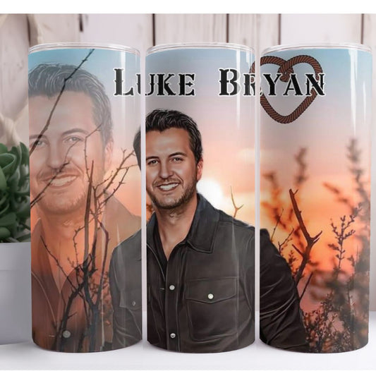 Luke Bryan 20oz Skinny Tumbler