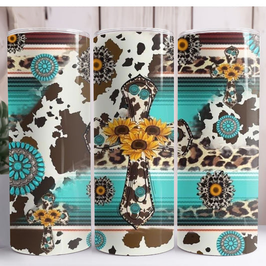 Western Cross 20oz Skinny Tumbler
