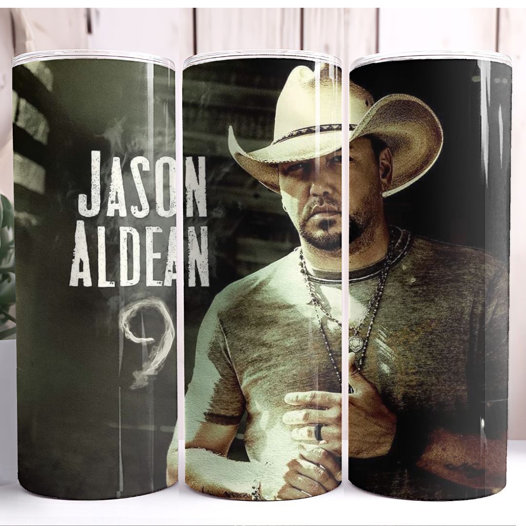 Jason Aldean 20oz Skinny Tumbler