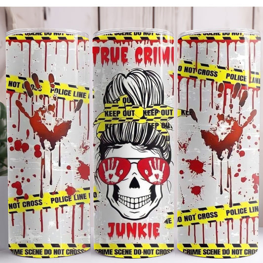 True Crime Junkie 20oz Skinny Tumbler