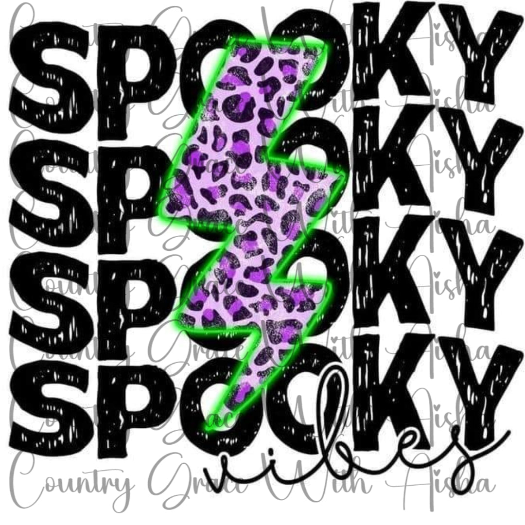 Spooky Halloween Ready to Press Sublimation Transfer
