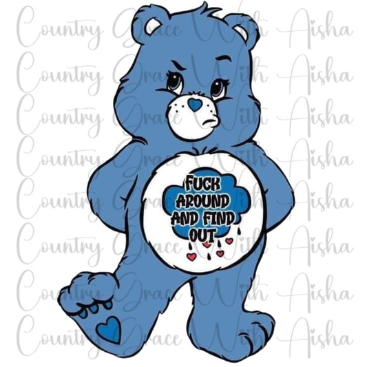 Bear Funny Ready to Press Sublimation Transfer