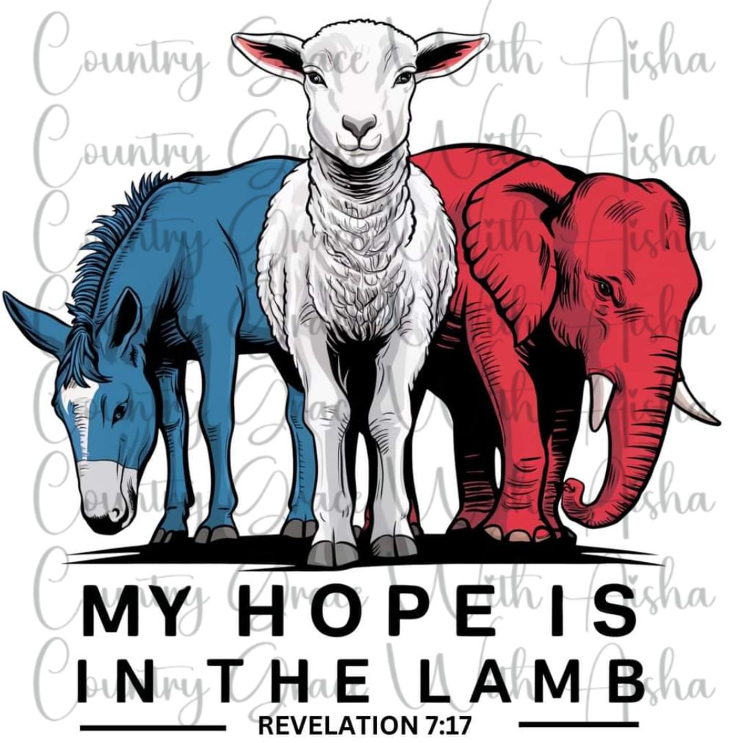My Hope Lamb Ready to Press Sublimation Transfer