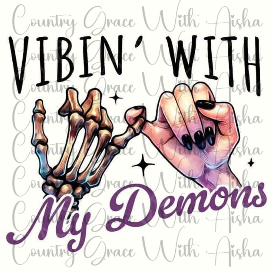 Vibin Skull Ready to Press Sublimation Transfer