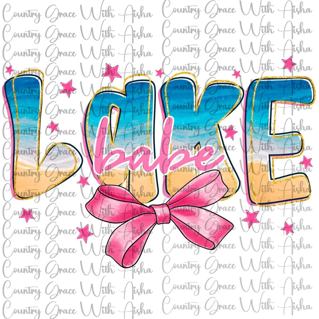 Lake Babe Ready to Press Sublimation Transfer