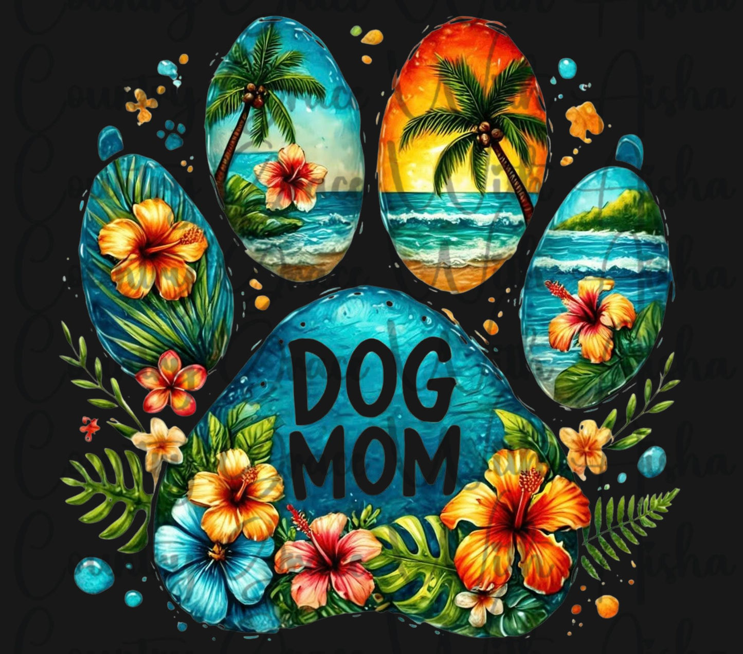 Dog Mom 20oz Skinny Tumbler Sublimation Wrap