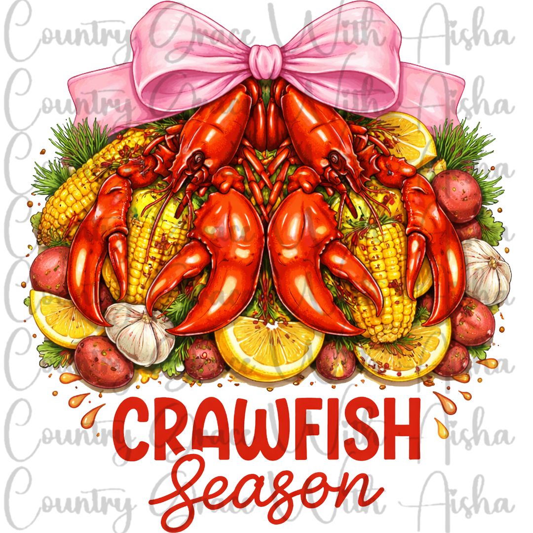Crawfish Season Ready to Press Sublimation Transfer