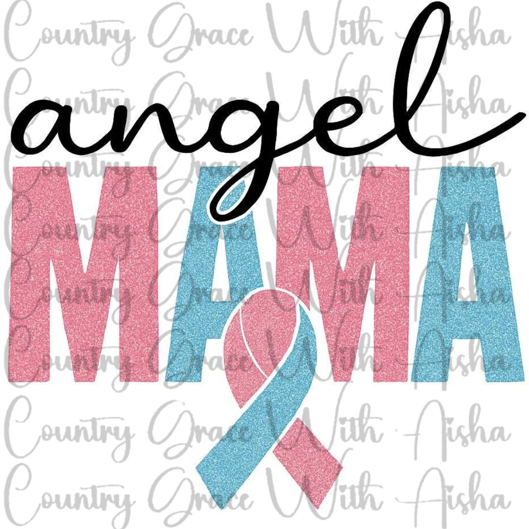 Angel Mama Ready to Press Sublimation Transfer