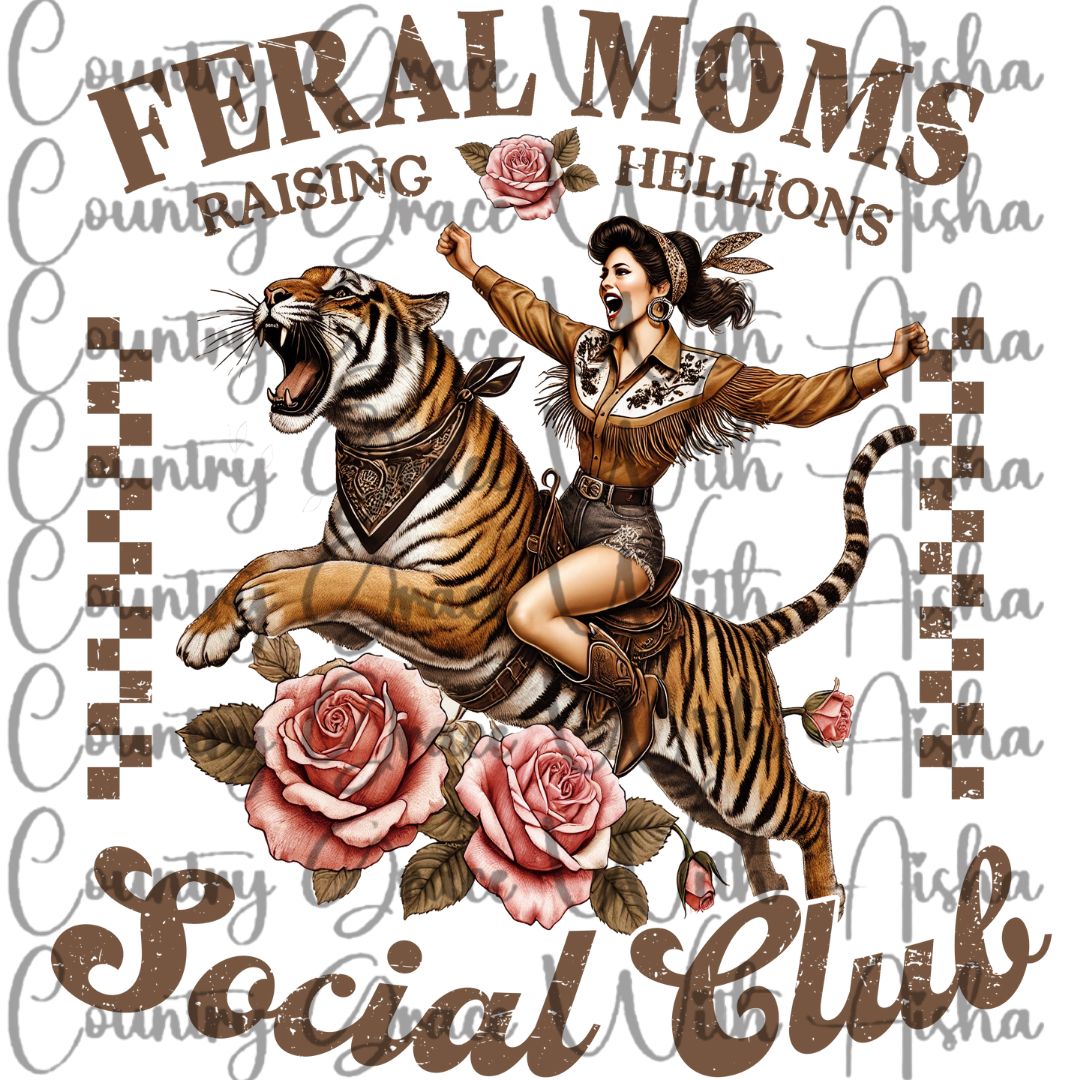 Feral Moms Ready to Press Sublimation Transfer