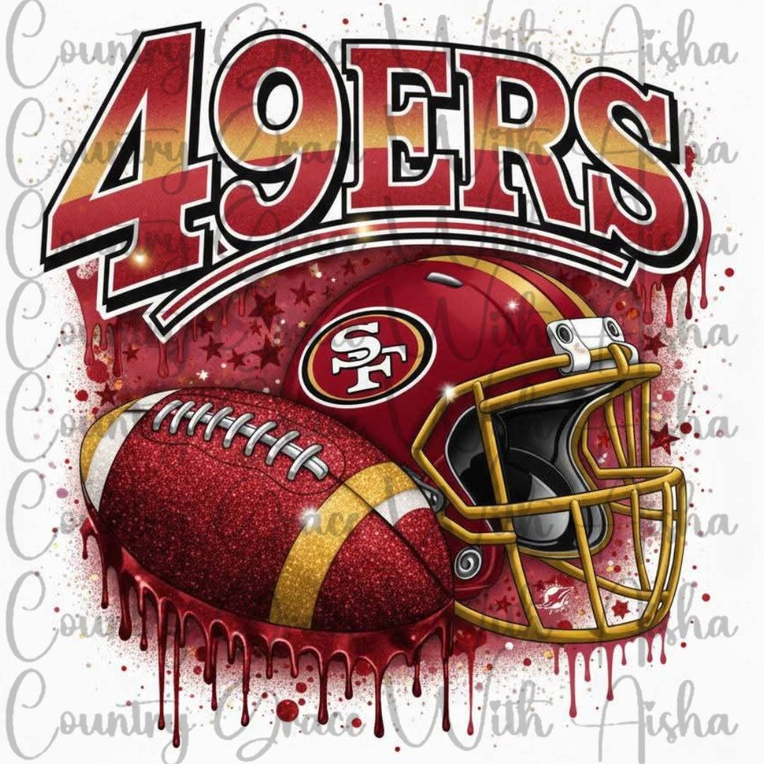 49ers Football Ready to Press Sublimation Transfer