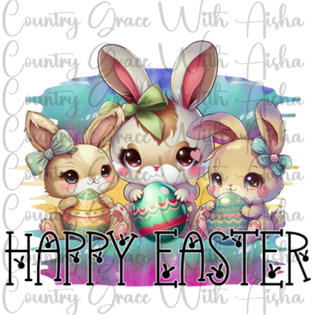 Easter Bunny Ready to Press Sublimation Transfer