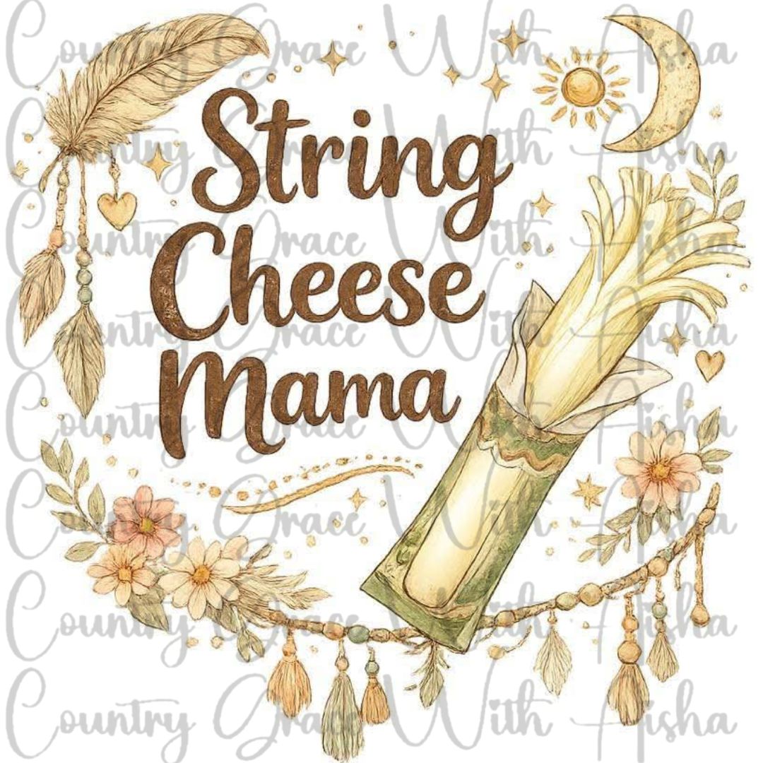 String Cheese Mama Ready to Press Sublimation Transfer