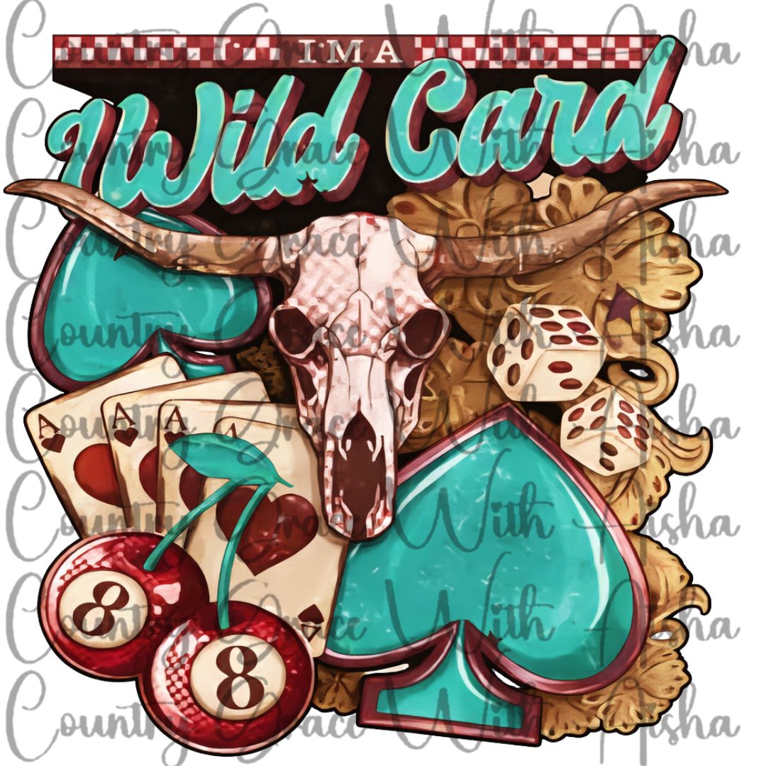 Wild Card Ready to Press Sublimation Transfer