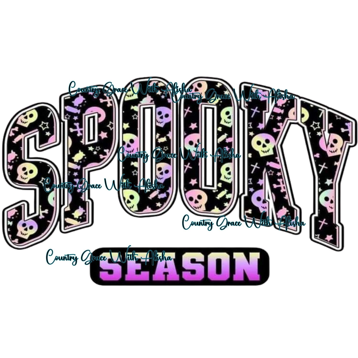Halloween Spooky Season Ready to Press Sublimation Transfer