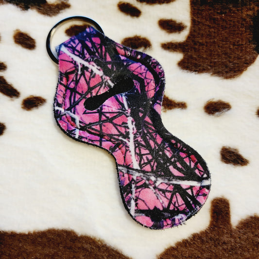 Muddy Girl Camo Chapstick Holder Keychain