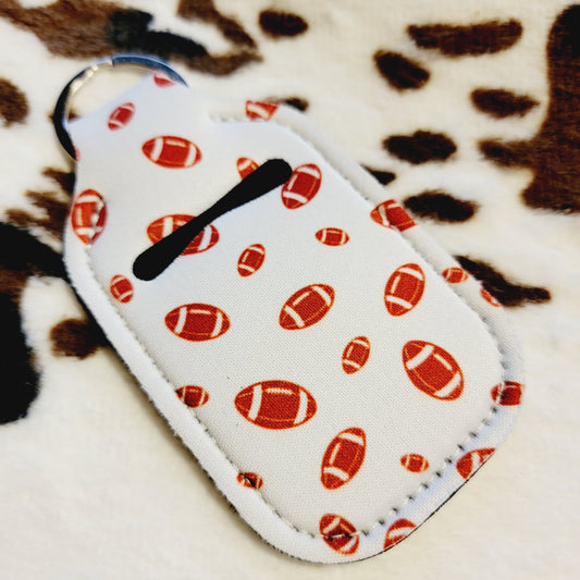 Football Hand Sanitizer Holder Keychain