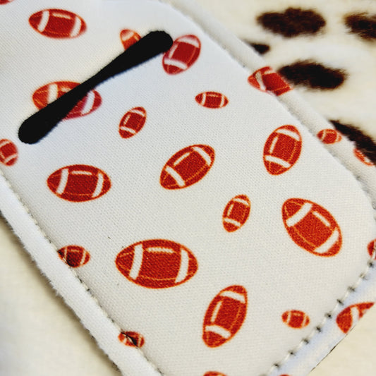 Football Hand Sanitizer Holder Keychain