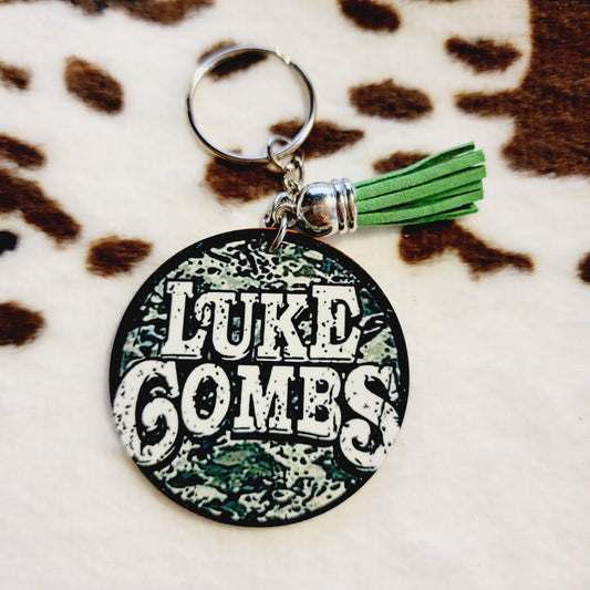 Country Theme Tassel Keychain