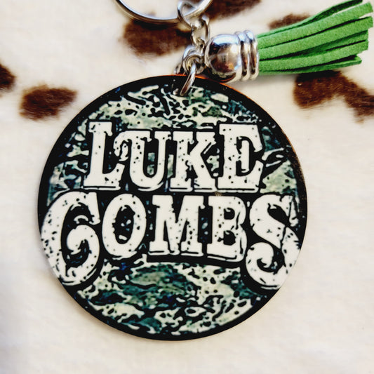 Country Theme Tassel Keychain
