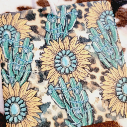 Western Sunflower Unscented Car Air Freshener