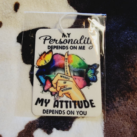 My Personality Unscented Car Air Freshener