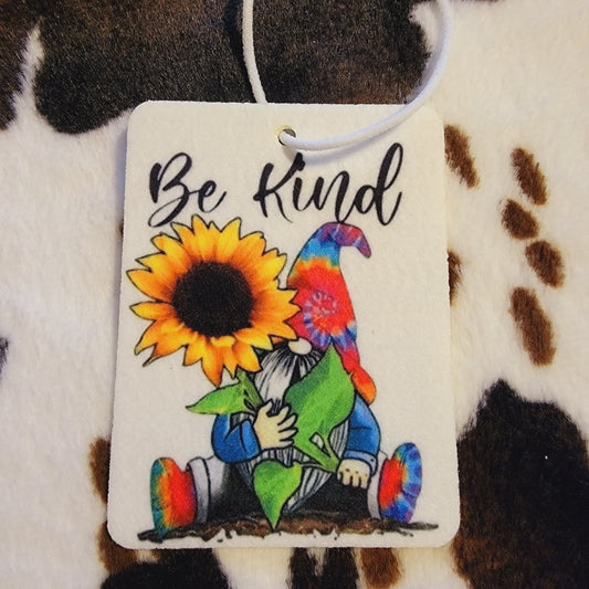 Gnome Be Kind Unscented Car Air Freshener