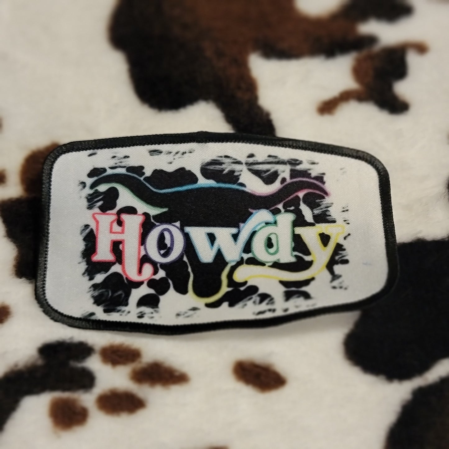 Howdy Western Tie Dye Hat Patch