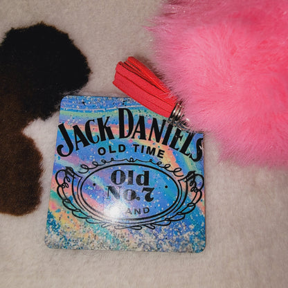 Jack Daniels Pom Pom Keychain