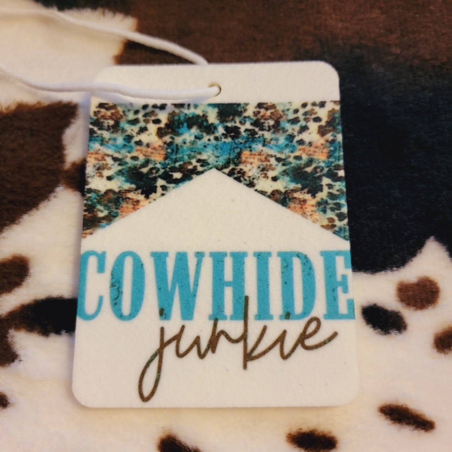 Cowhide Junkie Unscented Car Air Freshener