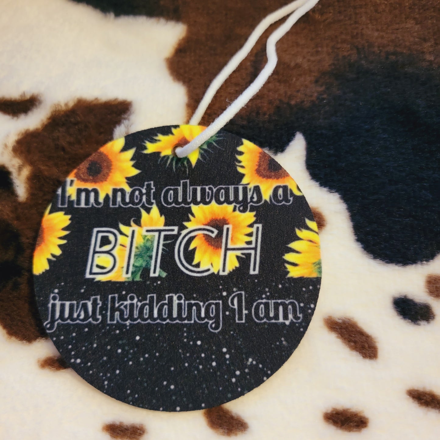 Not Always Sunflower Unscented Car Air Freshener