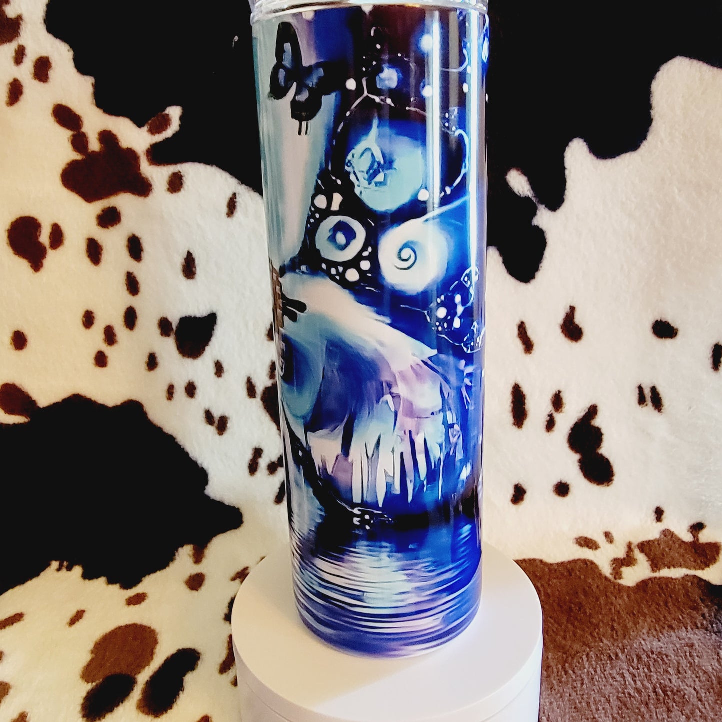 Blue Butterfly Custom 20oz Skinny Tumbler