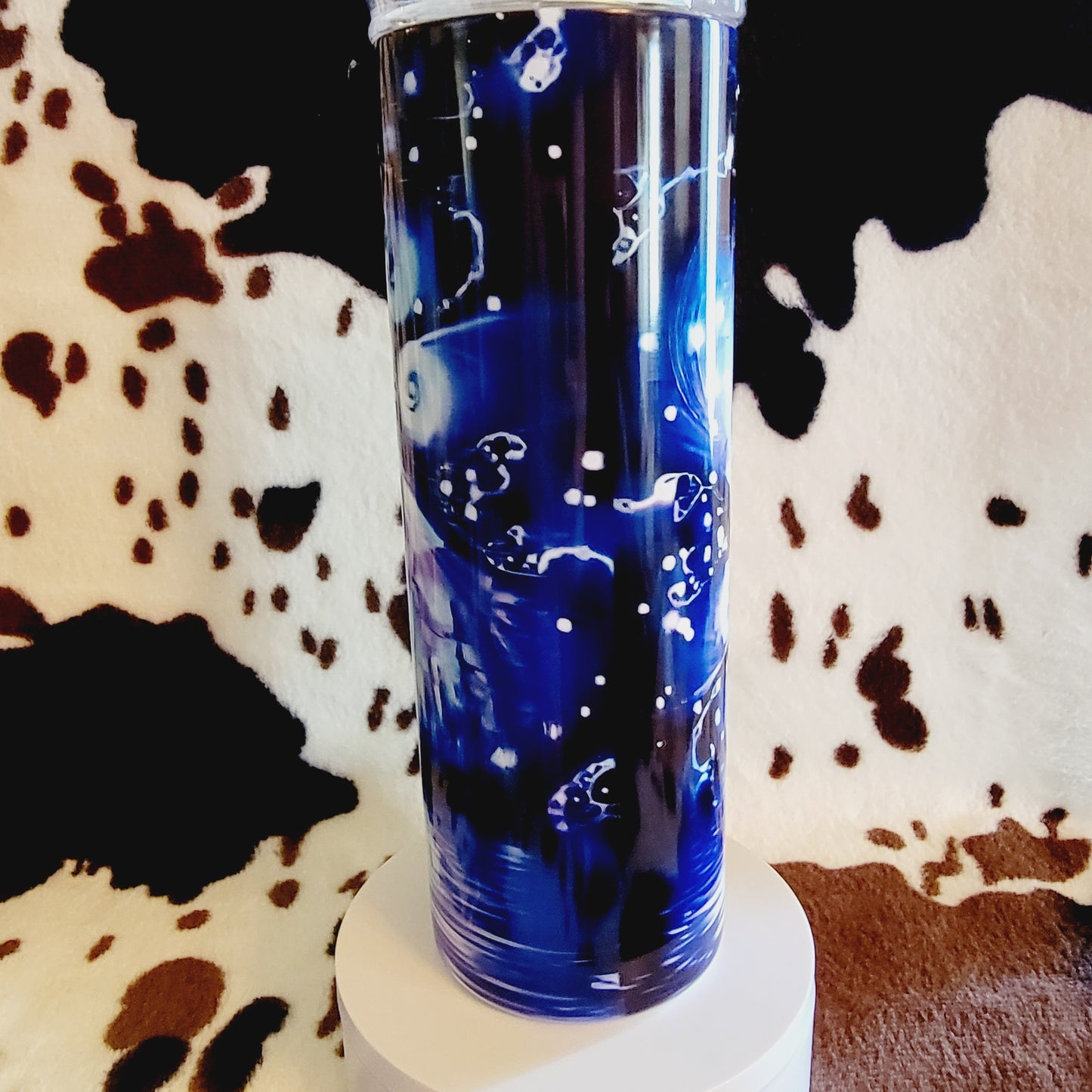 Blue Butterfly Custom 20oz Skinny Tumbler