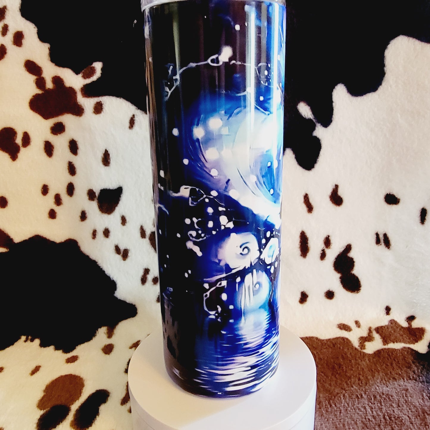 Blue Butterfly Custom 20oz Skinny Tumbler