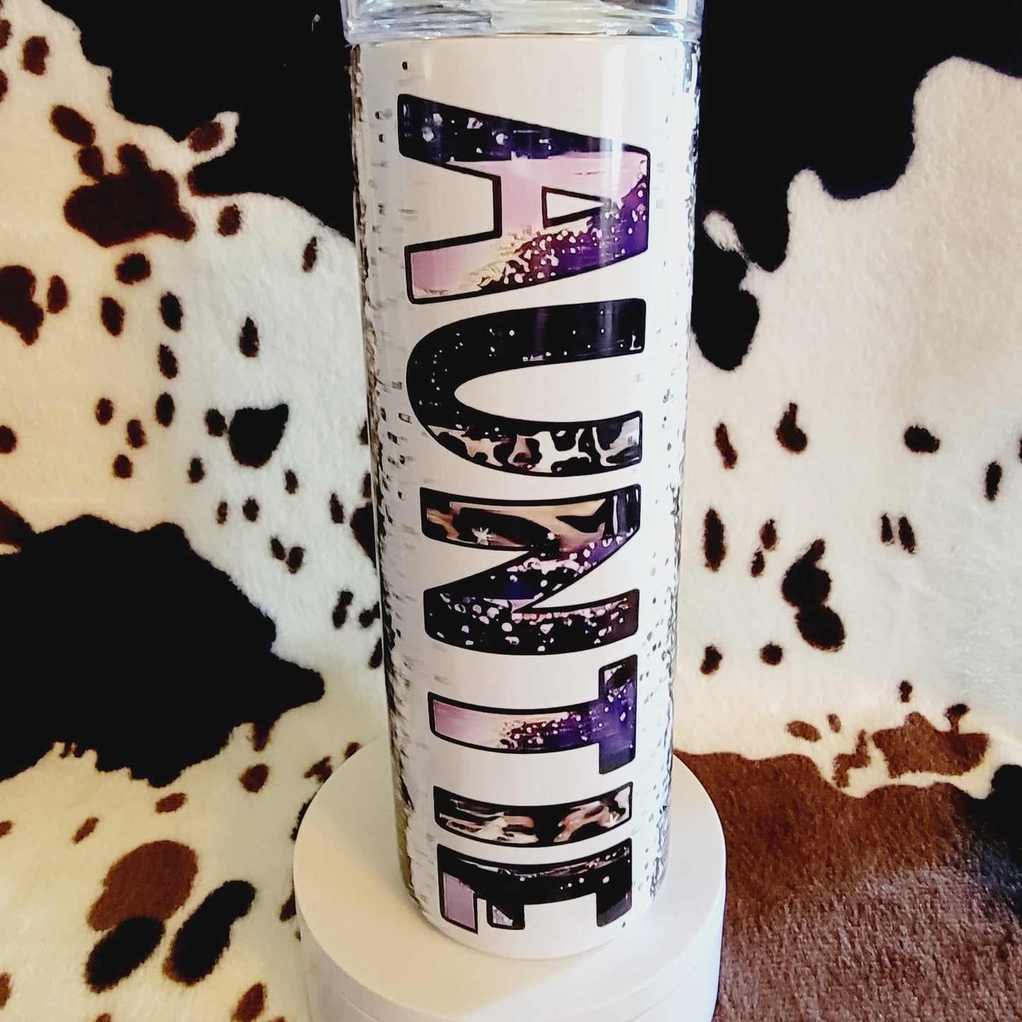 Auntie Purple Aunt Custom 20oz Skinny Tumbler