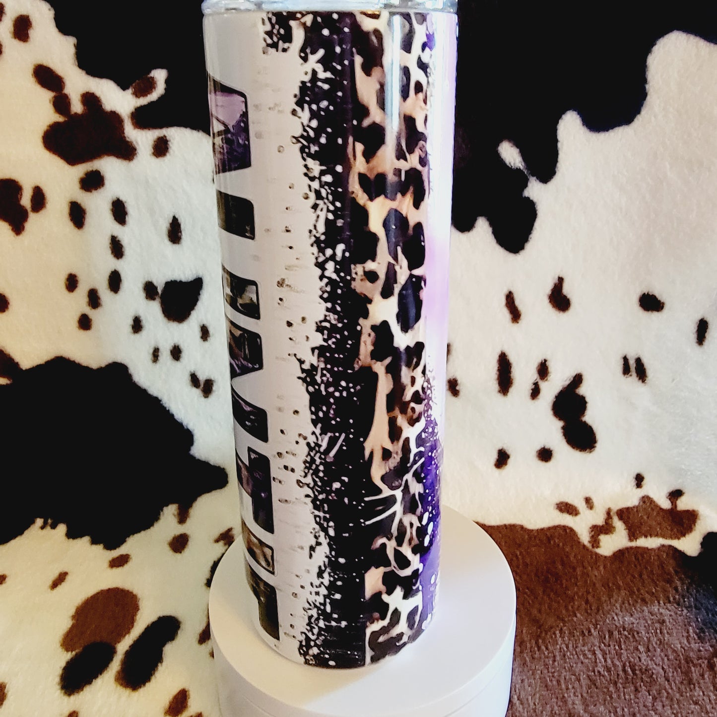 Auntie Purple Aunt Custom 20oz Skinny Tumbler