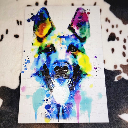 German Shepherd 120 Piece Handmade Jigsaw Puzzle