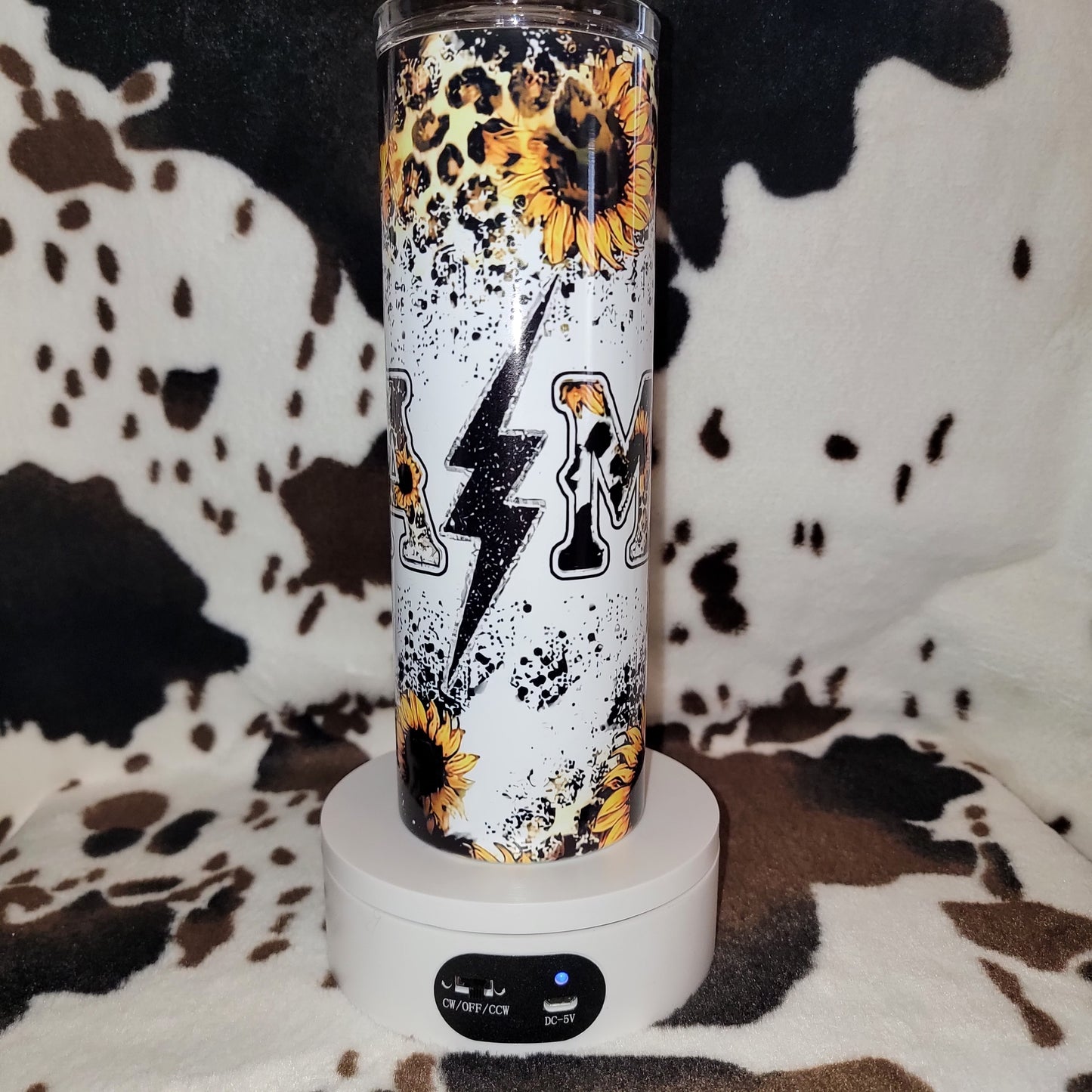 Mama Sunflower Custom 20oz Skinny Tumbler
