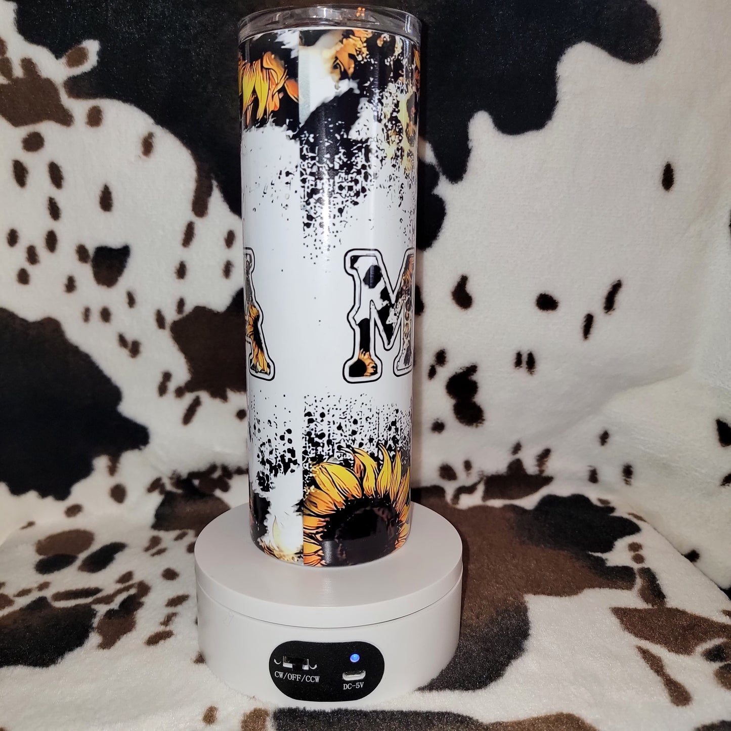 Mama Sunflower Custom 20oz Skinny Tumbler