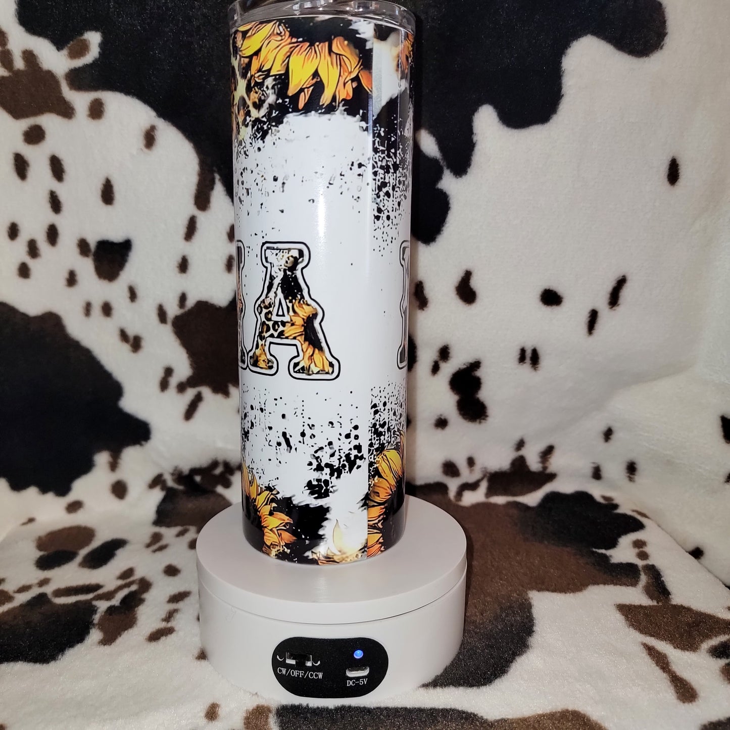 Mama Sunflower Custom 20oz Skinny Tumbler