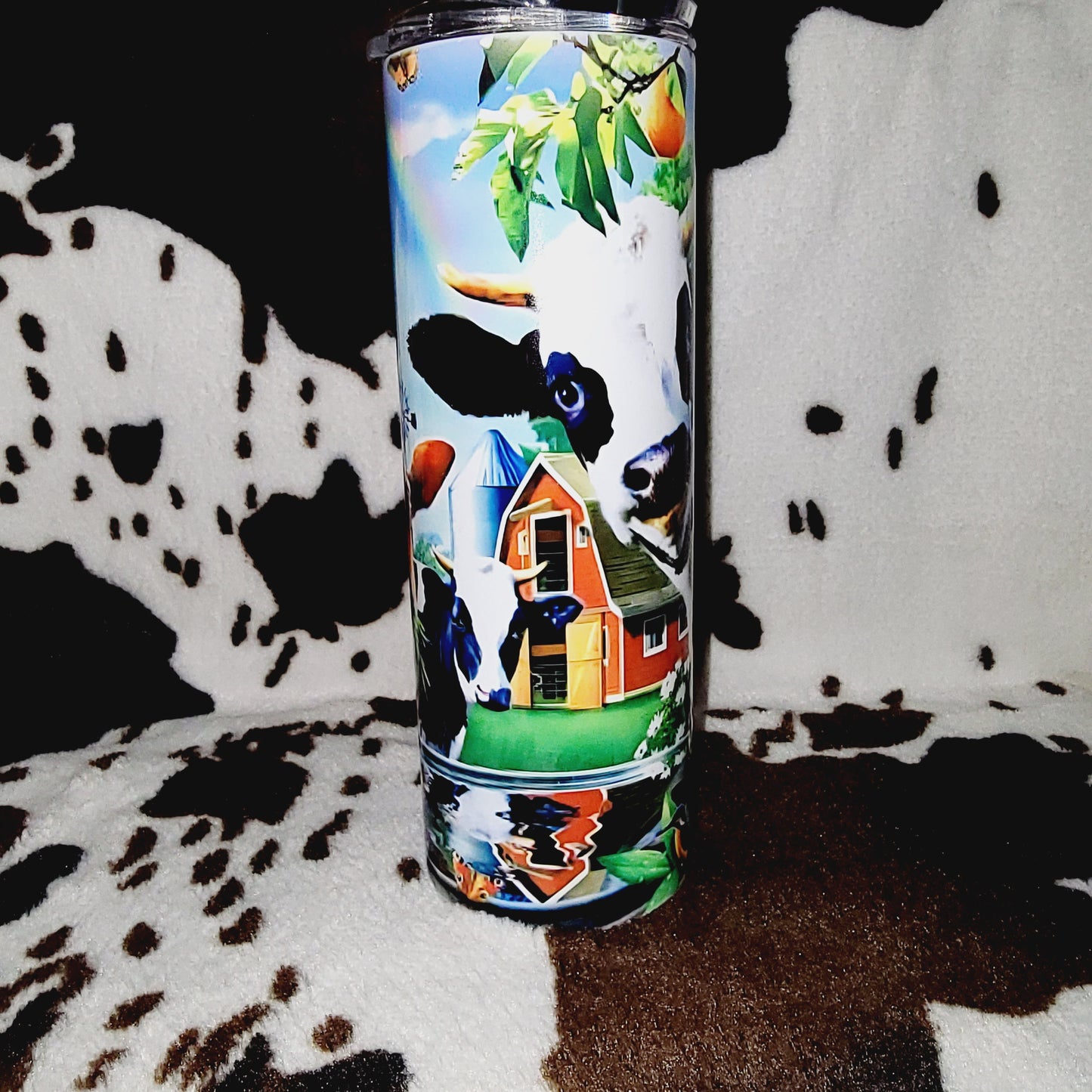Cows On The Farm 20oz Skinny Tumbler