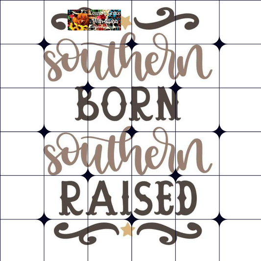 Southern Born Ready to Press Sublimation Transfer