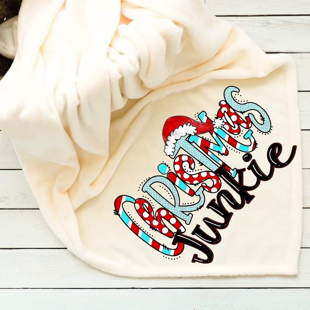 Christmas Junkie Throw Blanket
