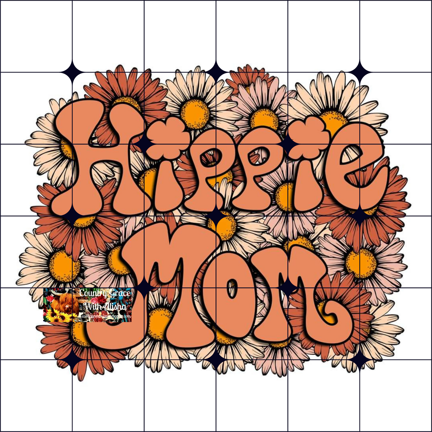 Hippie Mom Ready to Press Sublimation Transfer