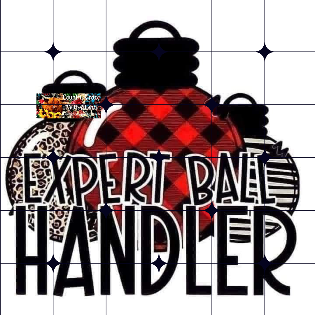 Christmas Expert Ball Handler Ready to Press Sublimation Transfer