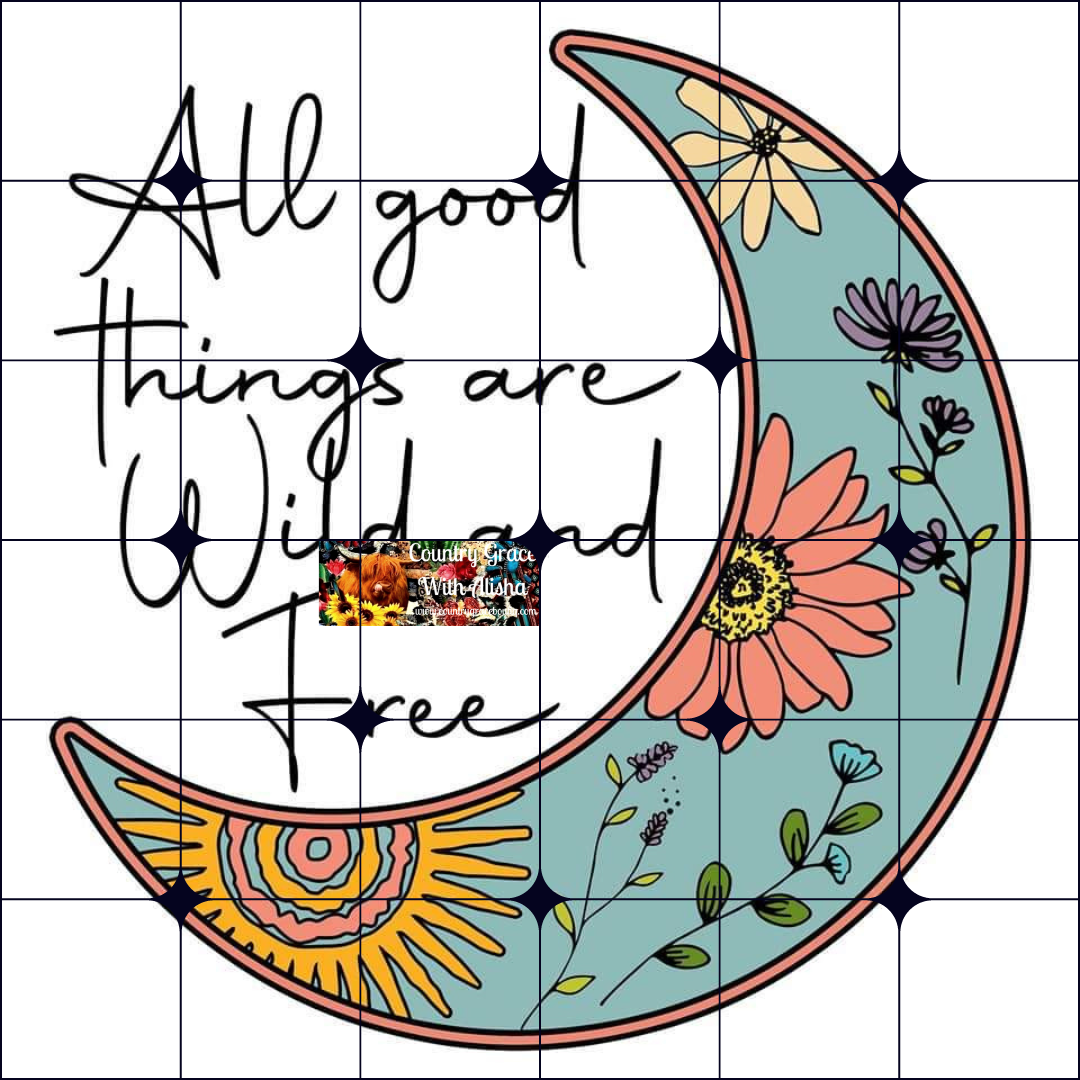 Wild And Free Ready to Press Sublimation Transfer