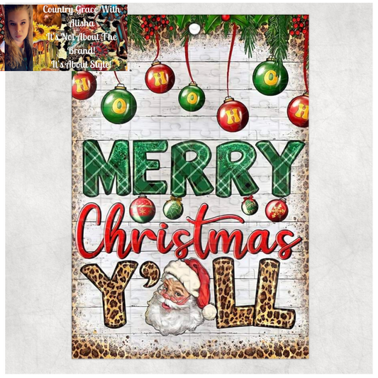 Merry Christmas 120 Piece Handmade Jigsaw Puzzle